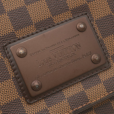 ルイヴィトン LOUIS VUITTON ブルックリンMM N51211 ダミエ ダミエキャンバス ショルダーバッグ シルバー金具 茶