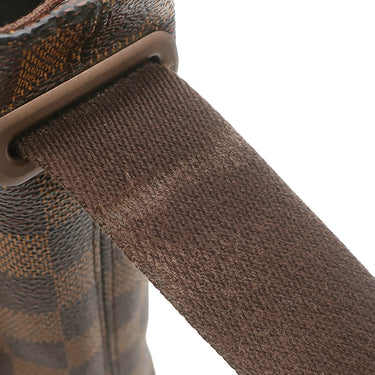 ルイヴィトン LOUIS VUITTON ブルックリンMM N51211 ダミエ ダミエキャンバス ショルダーバッグ シルバー金具 茶