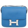 エルメス HERMES コンスタンス 24 ブルーゼリージュ エバーカラー ショルダーバッグ シルバー金具