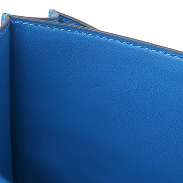エルメス HERMES コンスタンス 24 ブルーゼリージュ エバーカラー ショルダーバッグ シルバー金具