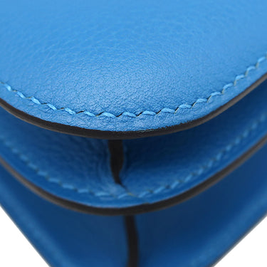 エルメス HERMES コンスタンス 24 ブルーゼリージュ エバーカラー ショルダーバッグ シルバー金具