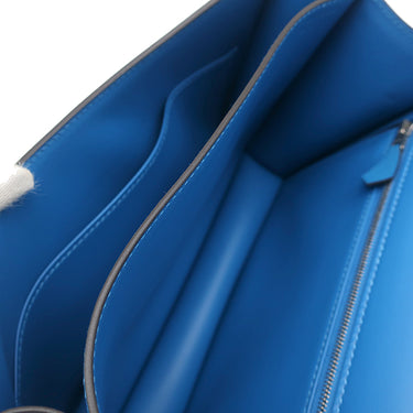 エルメス HERMES コンスタンス 24 ブルーゼリージュ エバーカラー ショルダーバッグ シルバー金具