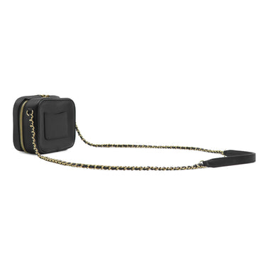 シャネル CHANEL ココマーク チェーンショルダー カメラバッグ AS0322 ブラック ラムスキン ショルダーバッグ ゴールド金具 黒 チェーンバッグ