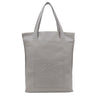 ロエベ LOEWE アナグラム ショッパーバッグ グレー レザー トートバッグ シルバー金具 トート A4 大容量