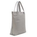 ロエベ LOEWE アナグラム ショッパーバッグ グレー レザー トートバッグ シルバー金具 トート A4 大容量