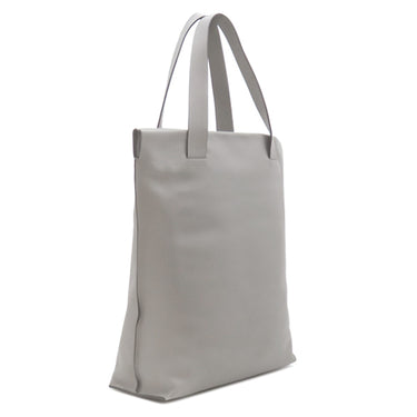 ロエベ LOEWE アナグラム ショッパーバッグ グレー レザー トートバッグ シルバー金具 トート A4 大容量