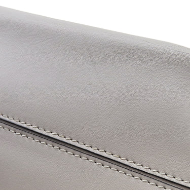 ロエベ LOEWE アナグラム ショッパーバッグ グレー レザー トートバッグ シルバー金具 トート A4 大容量