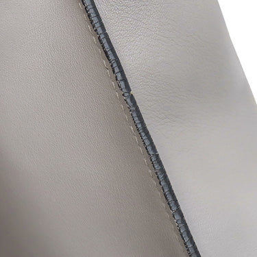 ロエベ LOEWE アナグラム ショッパーバッグ グレー レザー トートバッグ シルバー金具 トート A4 大容量
