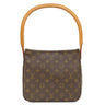 ルイヴィトン LOUIS VUITTON ルーピング MM M51146 モノグラム モノグラムキャンバス ハンドバッグ ゴールド金具 茶 ワンハンドル
