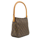 ルイヴィトン LOUIS VUITTON ルーピング MM M51146 モノグラム モノグラムキャンバス ハンドバッグ ゴールド金具 茶 ワンハンドル