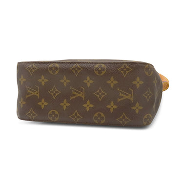 ルイヴィトン LOUIS VUITTON ルーピング MM M51146 モノグラム モノグラムキャンバス ハンドバッグ ゴールド金具 茶 ワンハンドル
