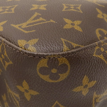 ルイヴィトン LOUIS VUITTON ルーピング MM M51146 モノグラム モノグラムキャンバス ハンドバッグ ゴールド金具 茶 ワンハンドル