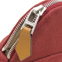 エルメス HERMES ボリードポーチ ミニ H102773M ルージュアッシュ コットン アニョーミロ ポーチ シルバー金具 バス用ポーチ 化粧ポーチ 小物入れ