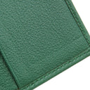 グッチ GUCCI バンブー ミディアム ウォレット 658633 グリーン レザー 三つ折り財布 ゴールド金具 ダブルG コンパクト 小銭入れ