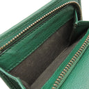 グッチ GUCCI バンブー ミディアム ウォレット 658633 グリーン レザー 三つ折り財布 ゴールド金具 ダブルG コンパクト 小銭入れ