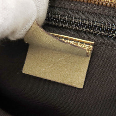グッチ GUCCI GGクリスタル ショルダー 189749 メタリックゴールド PVCコーティングキャンバス レザー ショルダーバッグ ゴールド金具 カーキ オレンジ