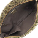 グッチ GUCCI GGクリスタル ショルダー 189749 メタリックゴールド PVCコーティングキャンバス レザー ショルダーバッグ ゴールド金具 カーキ オレンジ