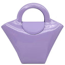 ボッテガヴェネタ BOTTEGA VENETA ドール 658515 V0TS0 4329 ラベンダー パテントレザー ハンドバッグ マットシルバー金具 紫 エナメル
