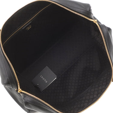 グッチ GUCCI ボルセット ラージ ボストンバッグ 866734 ブラック レザー キャンバス 2WAYバッグ ゴールド金具 ホースビット ウェブストライプ ショルダー