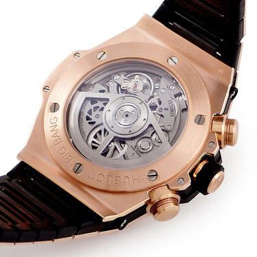 腕時計 ウブロ HUBLOT ビッグバン ウニコ キングゴールド 411.OX.1180.OX 自動巻き メンズ OH済 K18KG無垢 クロノグラフ デイト