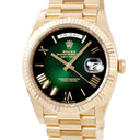 腕時計 ロレックス ROLEX デイデイト 40 228238 ランダム番 自動巻き メンズ メーカーOH済 K18YG無垢 ランダム番 グリーン オンブレ ローマン