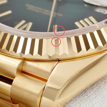 腕時計 ロレックス ROLEX デイデイト 40 228238 ランダム番 自動巻き メンズ メーカーOH済 ランダム番 ローマン K18YG無垢 グリーン オンブレ