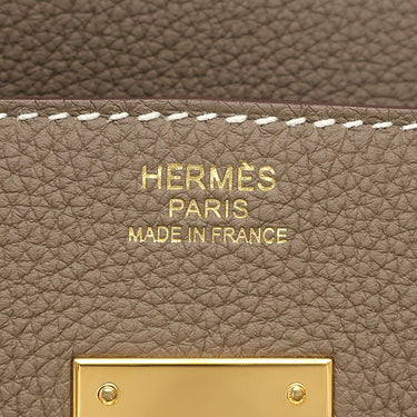 エルメス HERMES バーキン30 エトゥープ トゴ ハンドバッグ ゴールド金具 2025年製 グレージュ