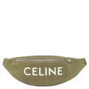 セリーヌ CELINE ロゴ ベルトバッグ 197552DOE カーキ キャンバス ボディバッグ シルバー金具 スリングバッグ バムバッグ