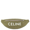 セリーヌ CELINE ロゴ ベルトバッグ 197552DOE カーキ キャンバス ボディバッグ シルバー金具 スリングバッグ バムバッグ