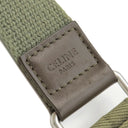 セリーヌ CELINE ロゴ ベルトバッグ 197552DOE カーキ キャンバス ボディバッグ シルバー金具 スリングバッグ バムバッグ