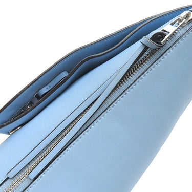 ロエベ LOEWE アントン スリング ショルダーバッグ ブルー レザー ボディバッグ シルバー金具