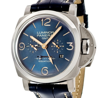 腕時計 パネライ PANERAI ルミノール 1950 イクエーションオブタイム 8デイズ GMT チタニオ PAM00670 W番 手巻き メンズ W番 均時差