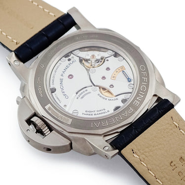 腕時計 パネライ PANERAI ルミノール 1950 イクエーションオブタイム 8デイズ GMT チタニオ PAM00670 W番 手巻き メンズ W番 均時差