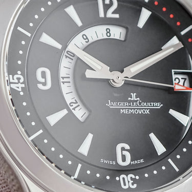 腕時計 ジャガールクルト JAEGER LECOULTRE マスターコンプレッサー メモボックス Q1708470 146.8.97/1 自動巻き メンズ ブラック デイト