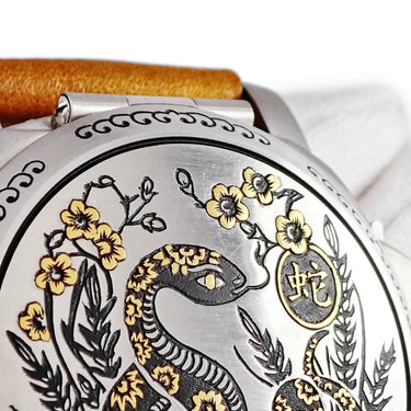 腕時計 パネライ PANERAI ルミノール シーランド イヤー・オブ・ザ・スネーク PAM00842 O番 自動巻き メンズ O番 彫金 干支 巳 限定