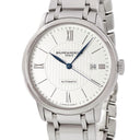 腕時計 ボーム&メルシエ BAUME&MERCIER クラシマ オートマティック M0A10215 65773 自動巻き メンズ シルバー 青針 デイト ローマン バー