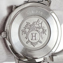 腕時計 エルメス HERMES クリッパー CL6.710 クオーツ メンズ OH済 ブラック 黒 デイト アラビア ラウンド