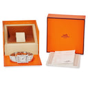 腕時計 エルメス HERMES Hウォッチ PM HH1.230 クオーツ レディース 純正ダイヤ ラムサス ギョーシェ H型 アラビア スクエア