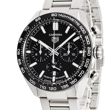腕時計 タグホイヤー TAG Heuer カレラ キャリバー02 スポーツ クロノグラフ CBN2A1B.BA0643 自動巻き メンズ ブラック デイト