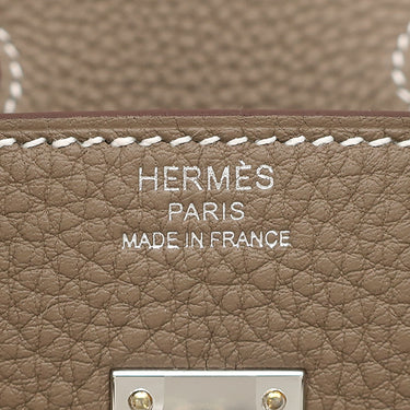 エルメス HERMES バーキン25 エトゥープ トゴ ハンドバッグ シルバー金具 新品 未使用 グレージュ 2026年製