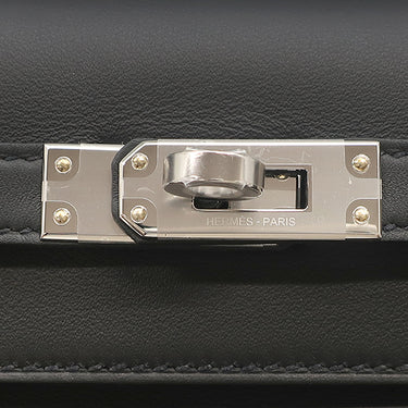 エルメス HERMES ポシェットケリー ミニ ブラック ヴォースイフト ハンドバッグ シルバー金具 新品 未使用 黒 2026年製