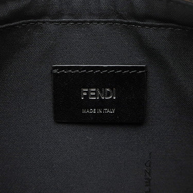 フェンディ FENDI ダイアゴナル カメラケース 7M0286 ブラウン×ブラック PVCコーティングキャンバス レザー ショルダーバッグ シルバー金具 ズッカ FFロゴ