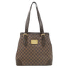 ルイヴィトン LOUIS VUITTON ハムステッドGM N51203 ダミエエベヌ ダミエキャンバス トートバッグ ゴールド金具 茶 赤 ショルダー トート