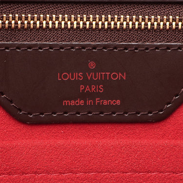ルイヴィトン LOUIS VUITTON ハムステッドGM N51203 ダミエエベヌ ダミエキャンバス トートバッグ ゴールド金具 茶 赤 ショルダー トート