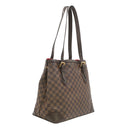 ルイヴィトン LOUIS VUITTON ハムステッドGM N51203 ダミエエベヌ ダミエキャンバス トートバッグ ゴールド金具 茶 赤 ショルダー トート