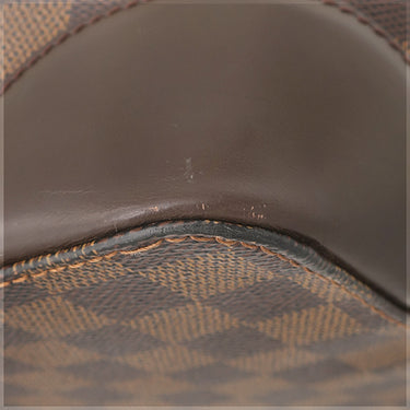 ルイヴィトン LOUIS VUITTON ハムステッドGM N51203 ダミエエベヌ ダミエキャンバス トートバッグ ゴールド金具 茶 赤 ショルダー トート