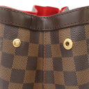 ルイヴィトン LOUIS VUITTON ハムステッドGM N51203 ダミエエベヌ ダミエキャンバス トートバッグ ゴールド金具 茶 赤 ショルダー トート