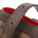 ルイヴィトン LOUIS VUITTON ハムステッドGM N51203 ダミエエベヌ ダミエキャンバス トートバッグ ゴールド金具 茶 赤 ショルダー トート