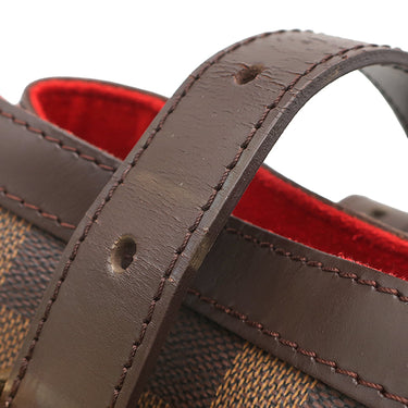 ルイヴィトン LOUIS VUITTON ハムステッドGM N51203 ダミエエベヌ ダミエキャンバス トートバッグ ゴールド金具 茶 赤 ショルダー トート