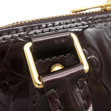 ルイヴィトン LOUIS VUITTON アルマ PM M91611 アラマント モノグラムヴェルニ ハンドバッグ ゴールド金具 ボルドー